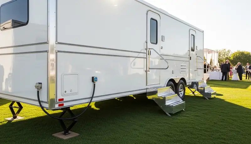 Porta Potty on Trailer